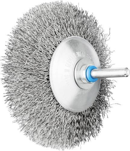 PFERD TOOLS Kegelbürste KBU ungezopft aus Edelstahl, Durchmesser: 95 mm, Schaft-Durchmesser: 6 mm, Drahtstärke: 0,30 mm, 10 Stück - Bild 1