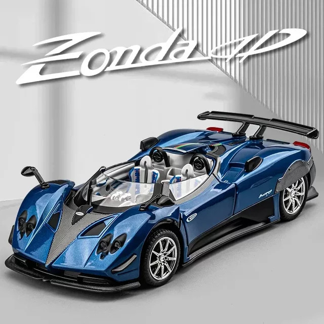 MINI AUTO Zonda HP Barchetta Sportwagen Modell, 1:24, Metall, mit Licht und Sound - Bild 1
