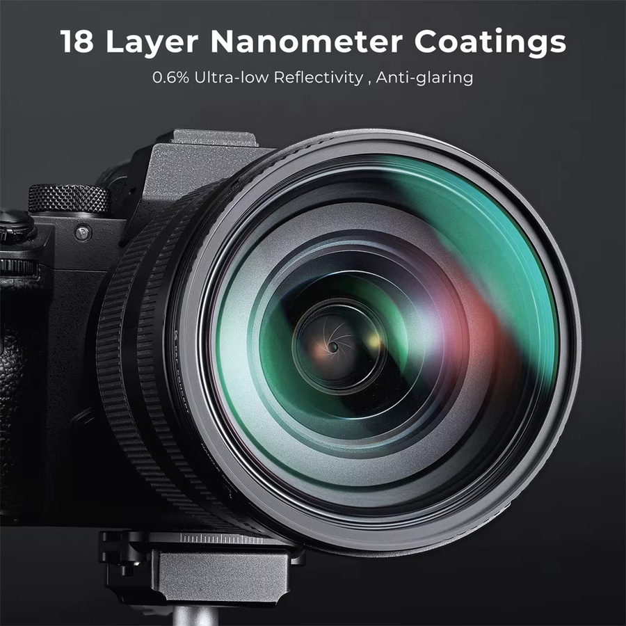 K&F CONCEPT Nano K Serie Diffusionsfilter Set Schwarz mit 18 Mehrschichtbeschichtungen und Reinigungstuch - Bild 2