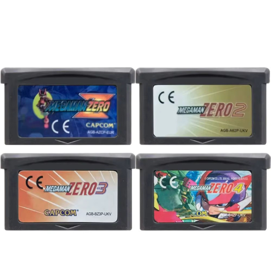 Megaman Zero GBA-Serie Videospiel-Kassette für Bandai Game Boy Advance mit Megaman Zero 1 2 3 4 und MegaMan & Bass in Blau - Bild 3
