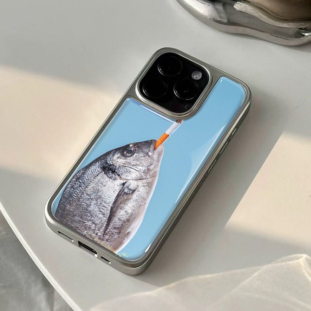 Hydrogel Handyhülle Gesalzene Fische für Samsung Galaxy S23 S24 S25 S26 Plus FE Ultra Edge in Silver Multicolour - Bild 1