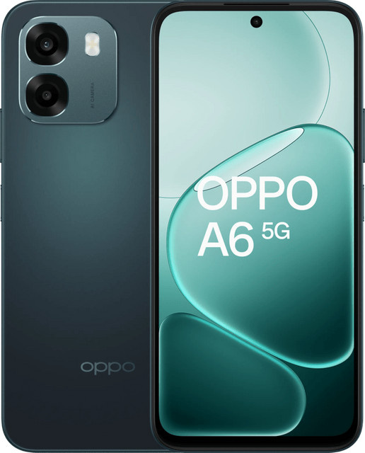 OPPO A6 5G Smartphone mit 128 GB Speicher in Schwarz - Bild 1