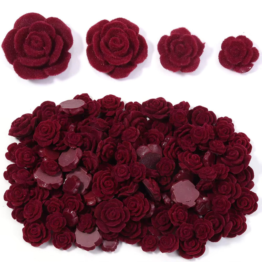 Perlen Rose Blume, Rot, Damen - Bild 3