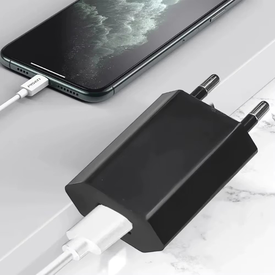 USB Schnellladegerät 5V 1A EU Stecker Reise Power Adapter für Samsung Huawei Xiaomi iPhone in Schwarz oder Weiß - Bild 5