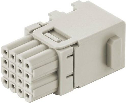HARTING Han Domino HD cube crimp F.2 Steckverbinder grau, 2 Stück - Bild 1
