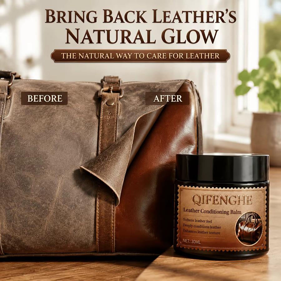QIFENGHE Natürlicher Lederpflege-Balsam in Schwarz, 1oz zur Pflege, Restaurierung und zum Schutz von Schuhen, Auto und Möbeln - Bild 5