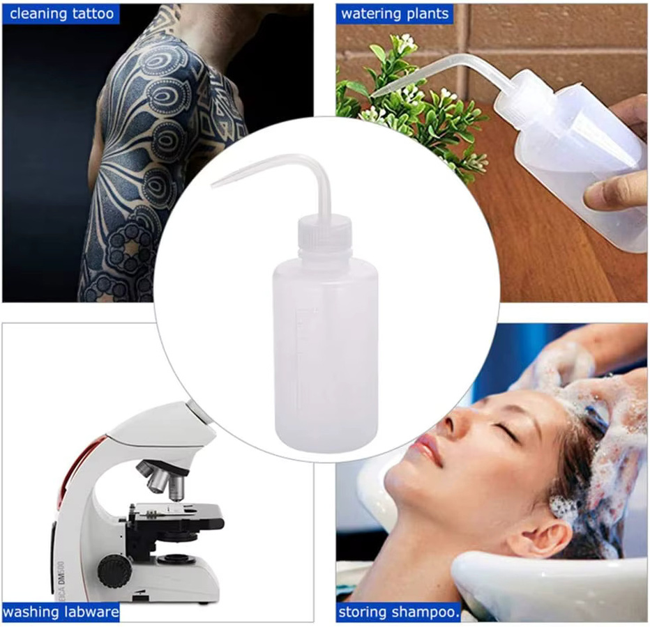 Usiriy Waschflasche für Tattoo und Wimpernverlängerung, 250/500 ml - Bild 5