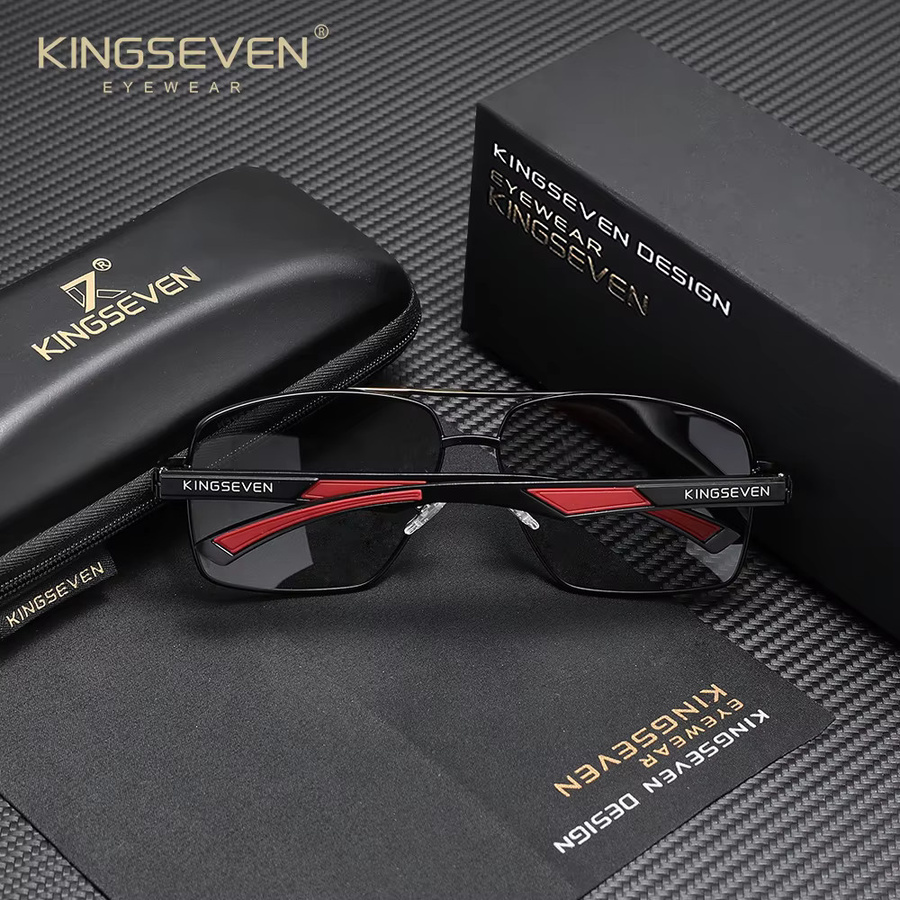 KINGSEVEN Sonnenbrille, polarisiert, Aluminium, Unisex - Bild 2