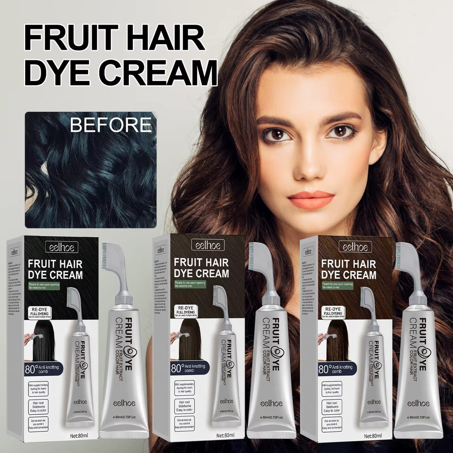 eelhoe Haarfärbecreme, Schwarz, Unisex - Bild 3