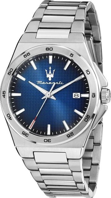 Maserati Armbanduhr Velocità, Quarz, Edelstahl, Blau, 40 mm, Herren - Bild 1