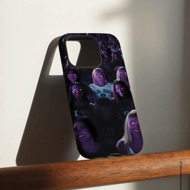 Lil U-Uzi Vert Eternal Atake 222 Handyhülle für iPhone 17 16 15 14 13 12 Pro Max Plus in Weiß und Lila mit glänzender HD-Doppelschicht-Flüssighartschale - Bild 1