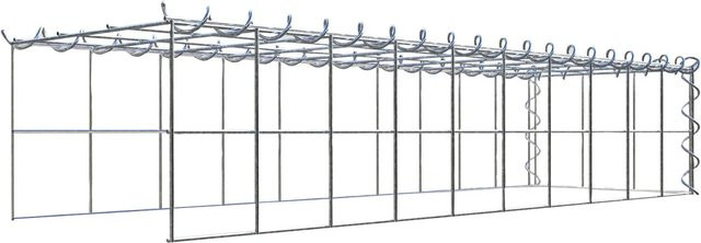 Gabiona Anbaukorb Typ 4 aus Stahl in Silbergrau, B/H/T: 20 x 100 x 30 cm, Maschenweite 10 x 10 cm - Bild 1