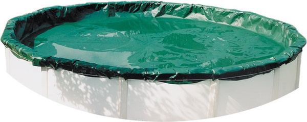 Steinbach Abdeckplane Winter für runde Stahlwand-Swimmingpools, grün, Durchmesser: 500 cm