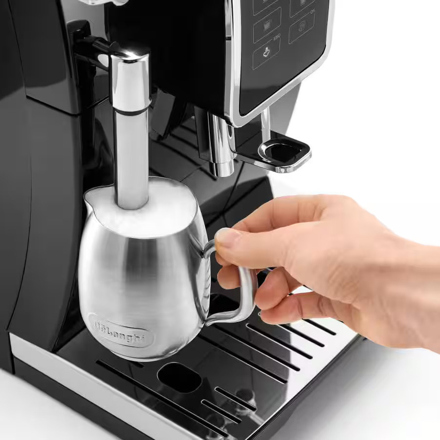 DeLonghi Dinamica ECAM 350.15.B Kaffeevollautomat Schwarz mit Milchaufschäumer und Heißwasserfunktion - Bild 5