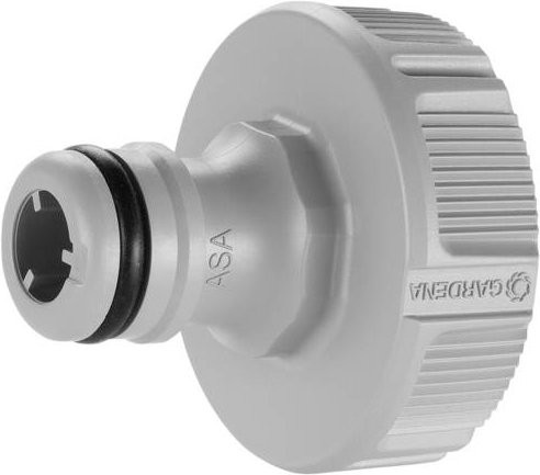 Gardena Hahnverbinder aus Kunststoff mit Anti-Splash Funktion für Innengewinde 33,3 mm - Bild 1
