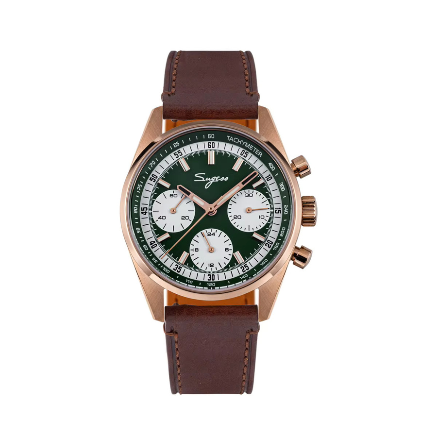 Sugess Chronograph, Automatik, Edelstahl, 38 mm, Herren - Bild 5