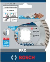 Bosch PRO Diamanttrennscheibe X-LOCK MultiMaterial in Silber, Durchmesser: 125 mm - Bild 1