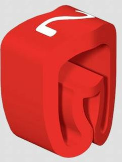 Weidmüller CLI C 1-3 RT/WS 2 CD Kennzeichnungsring Rot/Weiß für Außendurchmesser 2,5 bis 5 mm - Bild 1