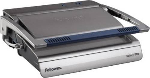 Fellowes Galaxy Plastikbindegerät in Grau und Silber mit einer Stanzkapazität von 28 Blatt und einer Bindekapazität von 500 Blatt, B/T/H: 52,6 x 15,2 x 44,6 cm - Bild 1