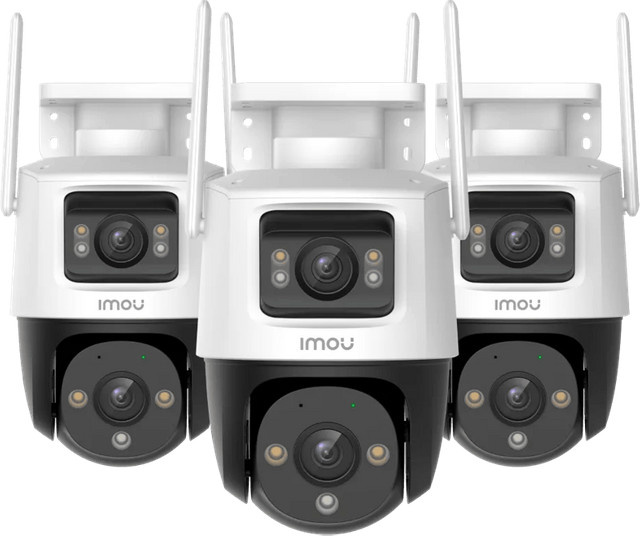 Imou Cruiser Dual 2x5MP Überwachungskamera 3er-Pack in Weiß mit Wi-Fi - Bild 1