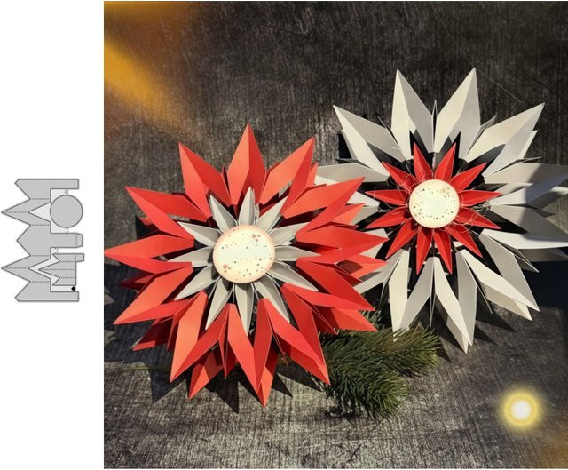 Metall Schneidestanzform Stern Ring für DIY Scrapbooking und Bastelarbeiten - Bild 1
