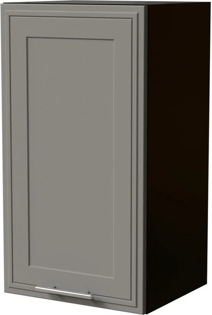 Feldmann-Wohnen Hängeschrank Salo in Schwarz und Staubgrau Matt mit Kassettenoptik, B/T/H: 40 x 32,5 x 72 cm - Bild 1