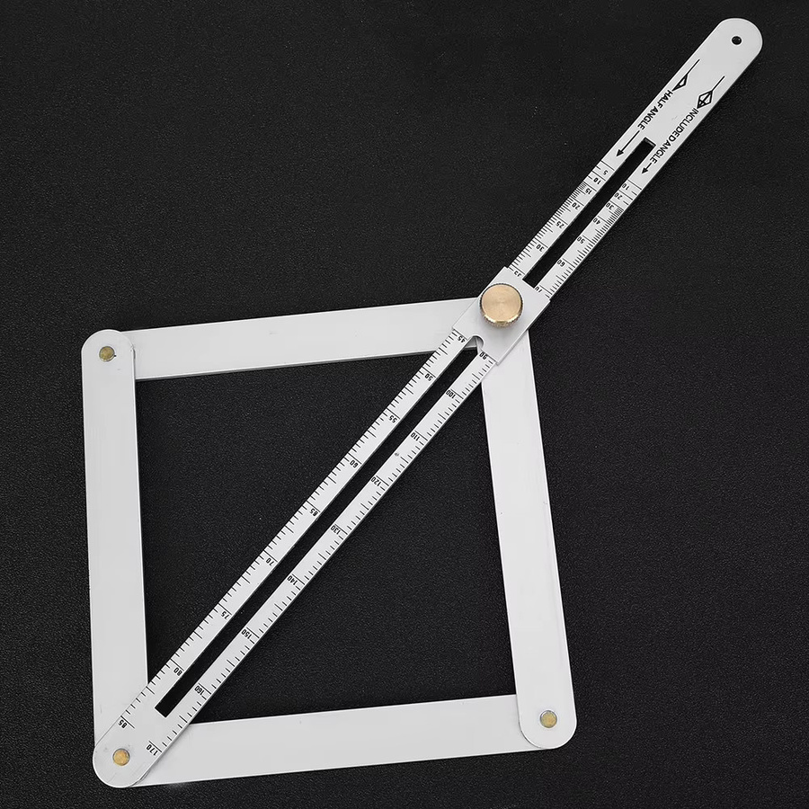 Qiilu 4-facher Eckwinkelsucher und multifunktionales Goniometer-Lineal für die Holzbearbeitung - Bild 2