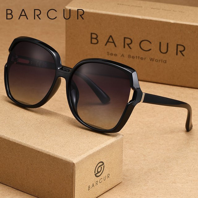 BARCUR Sonnenbrille, Vollrand, Square, black - Bild 1