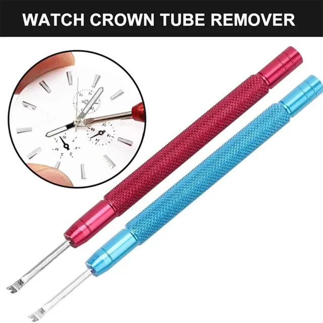 CAOWTAN Uhren-Reparatur-Zubehör, Uhr-Nadel-Hebel, Rot Blau - Bild 1