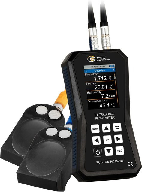 PCE Instruments Ultraschall-Durchflussmessgerät PCE-TDS 200 L in Schwarz - Bild 1