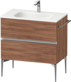 Duravit Waschtischunterschrank Sivida wandhängend mit 2 Schubladen, Farbe Natur, B/T/H: 81 x 59,2 x 47,7 cm - Bild 1