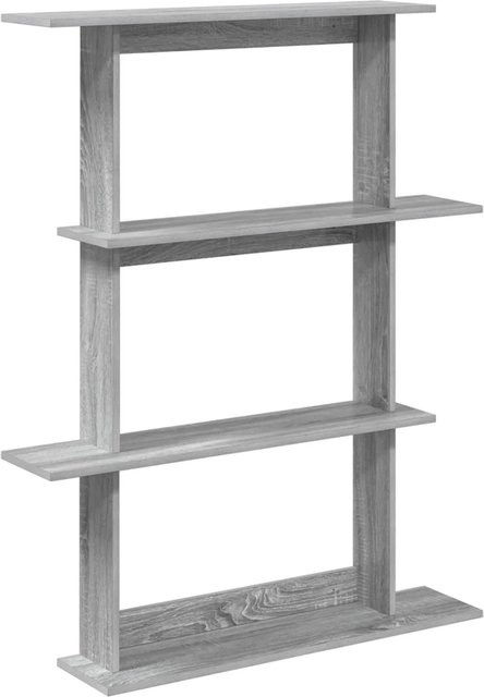 vidaXL Wandregal Grau Sonoma, modernes Wandregal aus Holzwerkstoff für Wohnzimmer, Schlafzimmer oder Küche, B/T/H: 100 x 20 x 126 cm - Bild 1