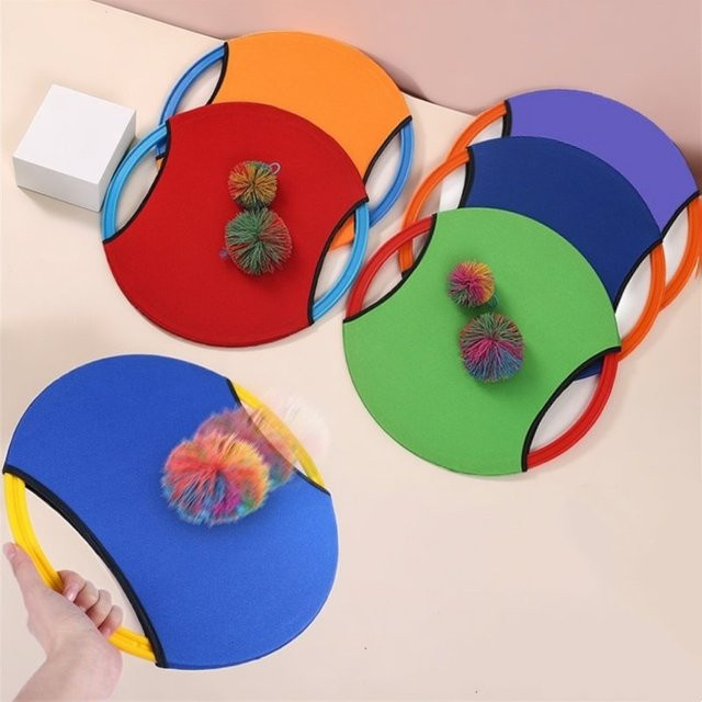 soulbao Elastische Disc Paddel Werfen, Outdoor Spielzeug, Bunt / Mehrfarbig - Bild 1