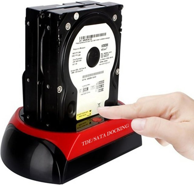 SATA IDE HDD Dockingstation mit Klonfunktion und USB Typ C Hub sowie Kartenleser für MS/M2/XD/CF/SD/TF Karten - Bild 1
