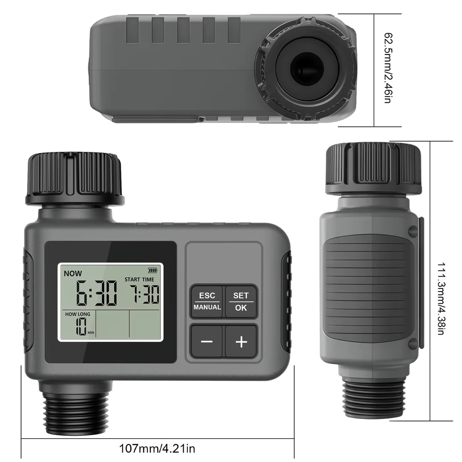 Insoma Automatischer Bewässerungstimer mit LCD-Display und IPX5 Wasserschutz für dein intelligentes Gartenbewässerungssystem - Bild 4
