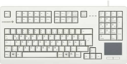 Cherry TouchBoard G80-11900 USB Tastatur QWERTZ Deutsch Grau/Beige - Bild 1