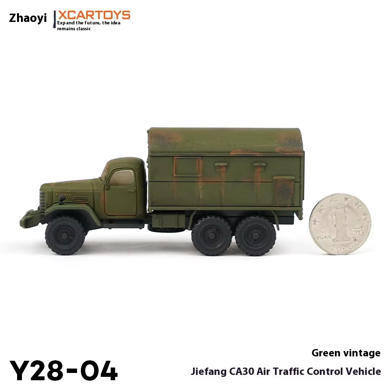 TOYEAST Jiefang Feldkommunikation LKW, Modell Spielzeug, 1/64 Maßstab, Militärgrün - Bild 2