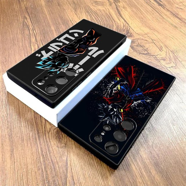 Schwarze weiche Handyhülle mit Dragon Ball Design für Samsung Galaxy S20, S21 FE, S23 Ultra, S24 Plus und S25 Edge - Bild 1