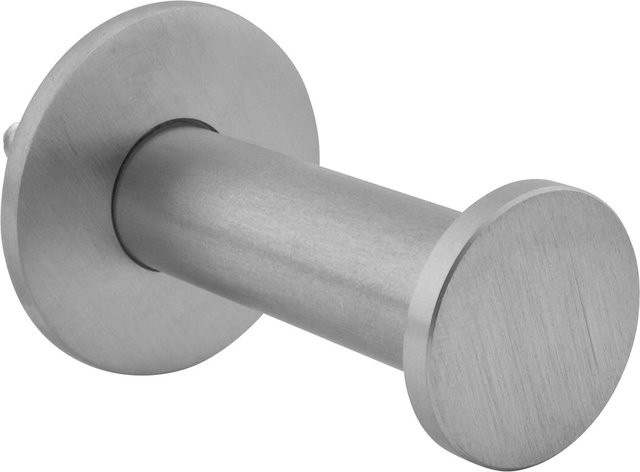 Technik Team Mantelhaken Kuka aus Edelstahl gebürstet in Silber, Durchmesser: 35 mm, Tiefe: 50 mm - Bild 1