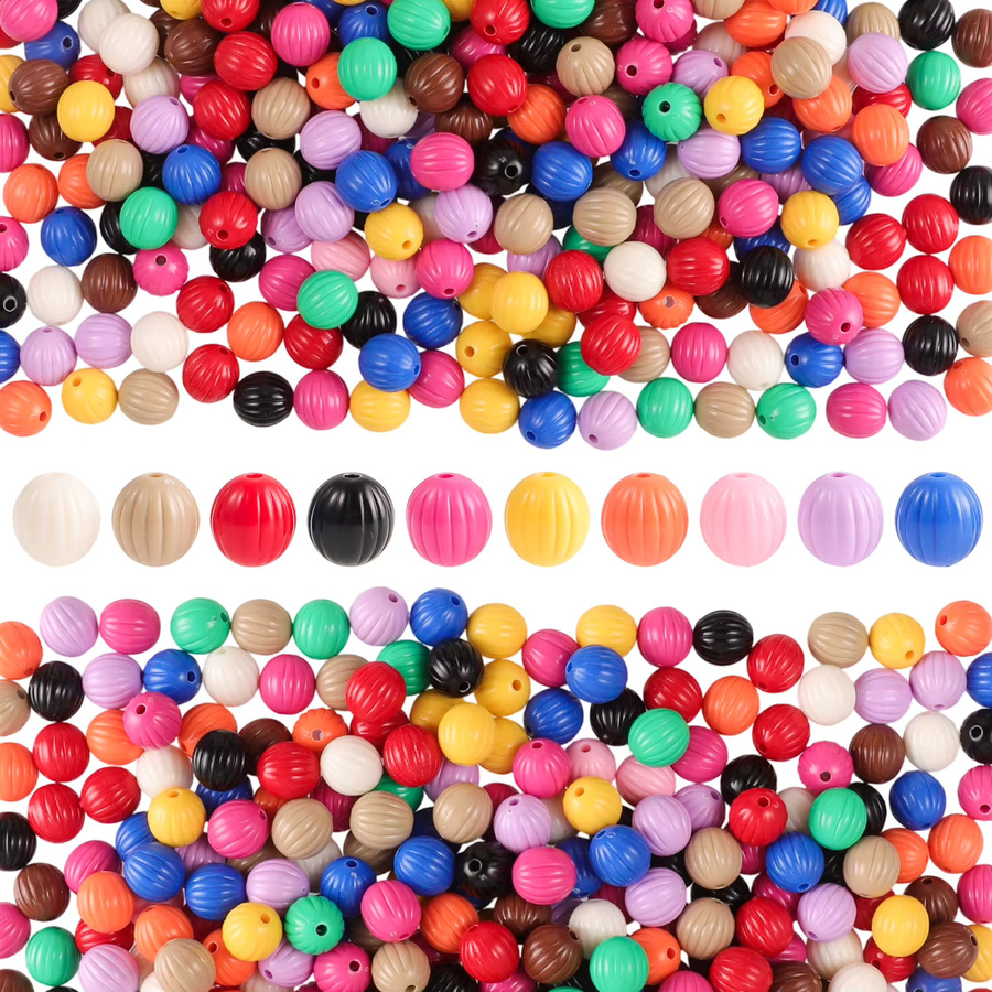 Aogue Schmuckperlen, runde Perlen aus Acryl, einfarbig, 30/60 mm - Bild 3