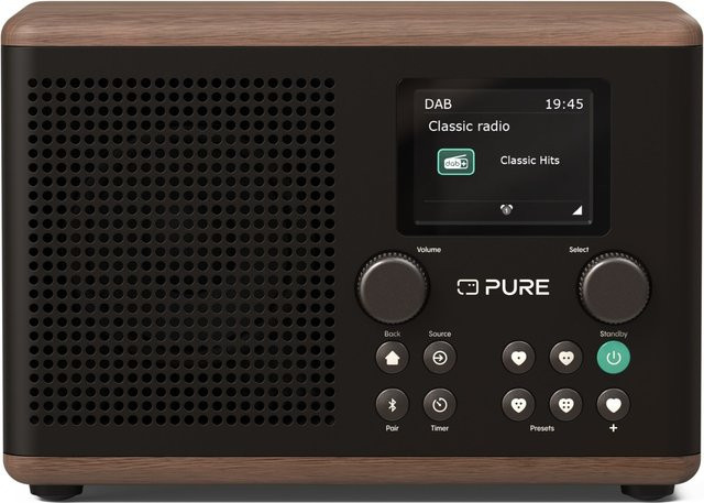 Classic H4 DAB+ Radioempfänger in Coffee Black/Walnut - Bild 1