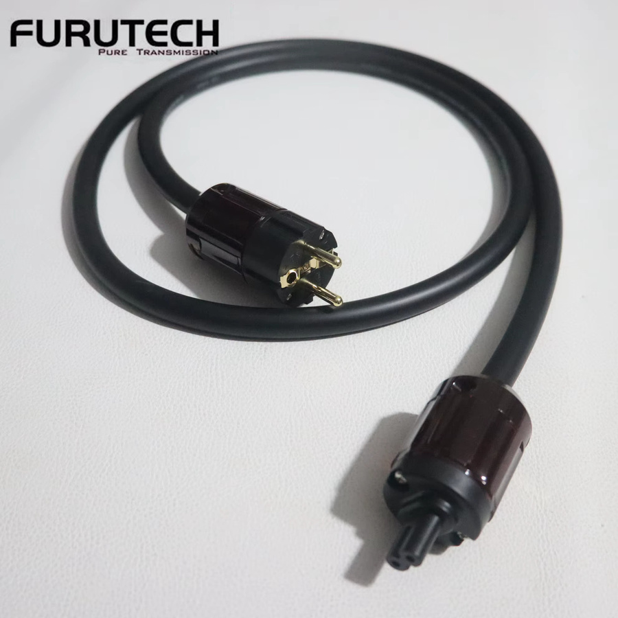 Furutech FP-314Ag audiophiles Audio-Stromkabel mit versilbertem OCC-Leiter in Schwarz mit C7-IEC-Stecker - Bild 3