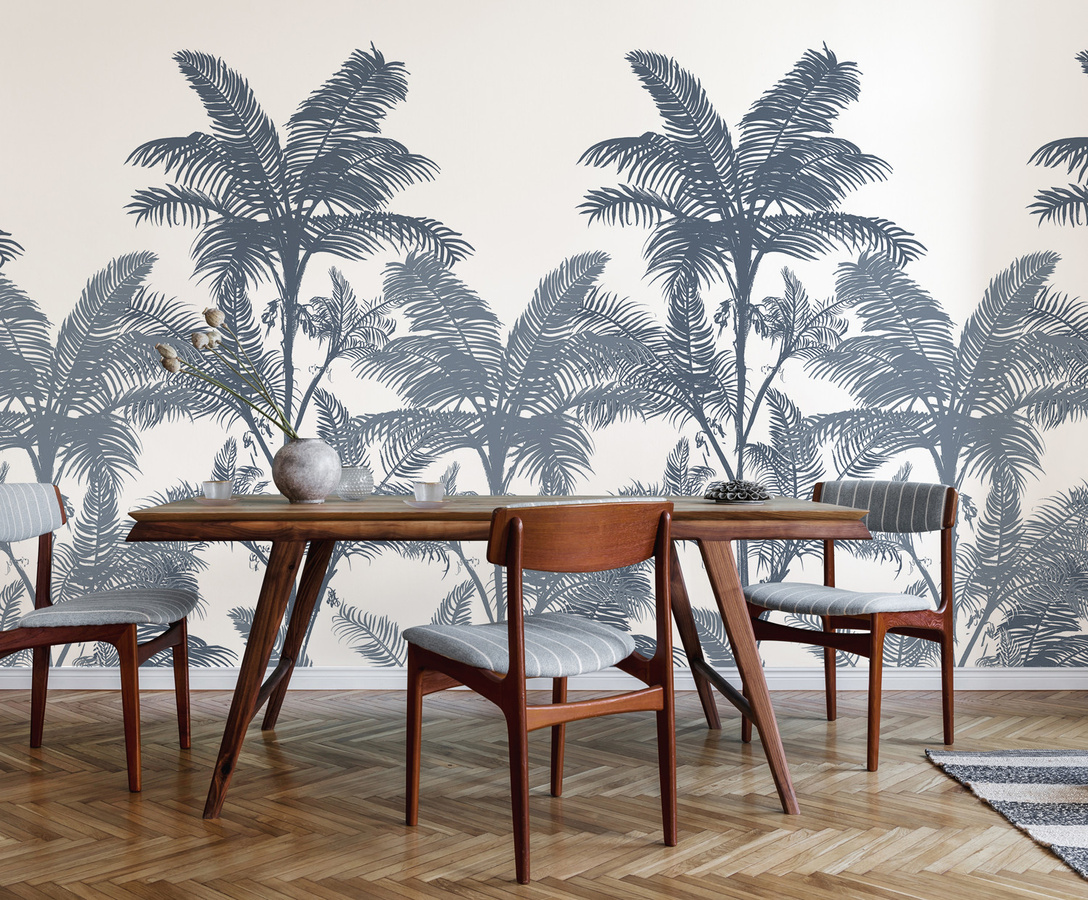 Tenue de Ville Mural Brahea Wandbild in Cobaltblau - Bild 1