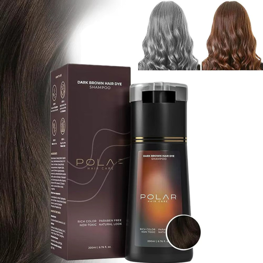 eelhoe Haarfarbe Creme Schwarz, 200 ml, mit Ingwer Essenz, Unisex - Bild 2