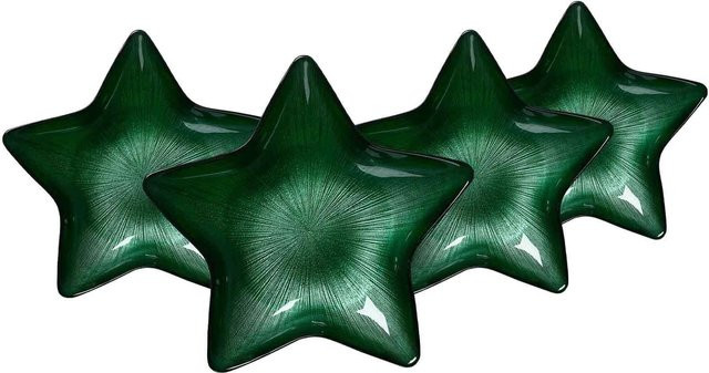Ritzenhoff & Breker Dinner Plate Starlight 4er Set Multicolor Green Durchmesser: 29 cm - Bild 1