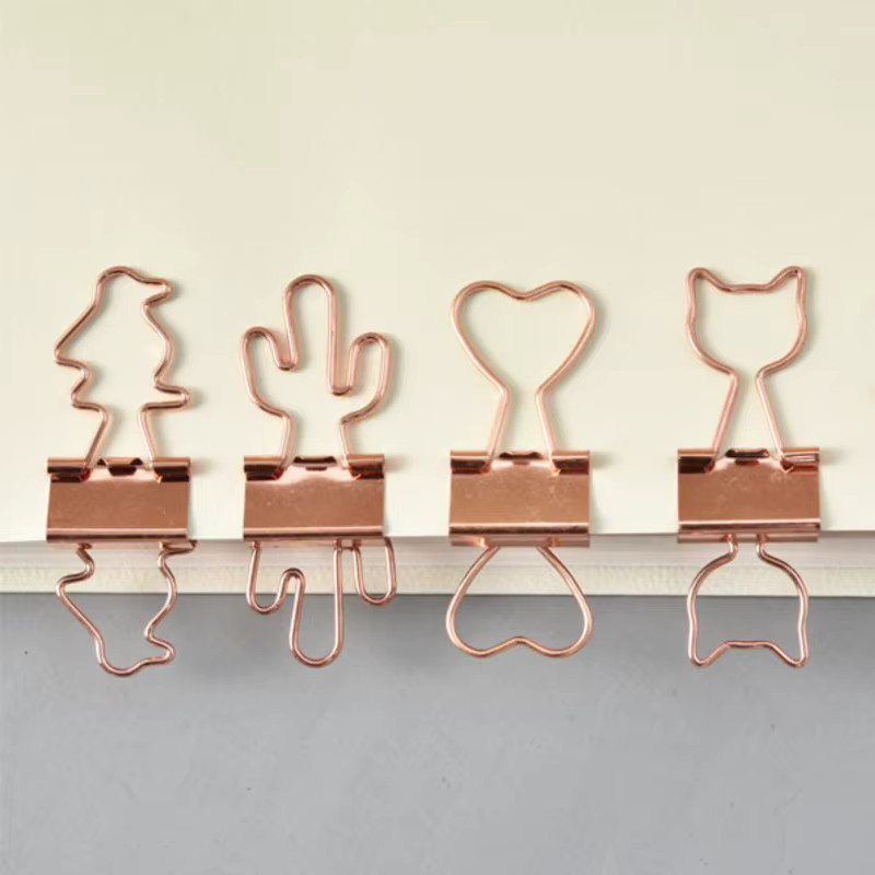 10 Stück Schwalbenschwanz-Clips aus Metall in Gold, 19 mm Ticket-Clips und Snack-Beutel-Clips für dein Büro und Haushalt - Bild 2