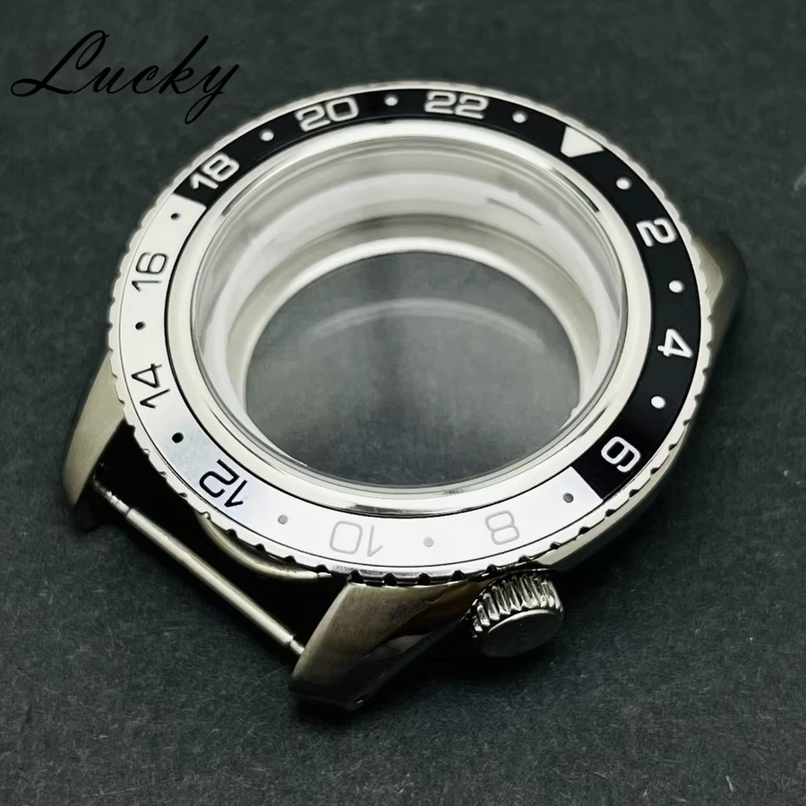 MUZHI Uhrengehäuse Edelstahl, 44 mm, Silber, Unisex - Bild 2