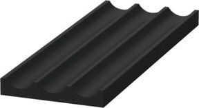 Duravit Inneneinteilung aus MDF in Schwarz mit Aluminium, B/H/T: 10,0 x 32,1 x 1,6 cm - Bild 1