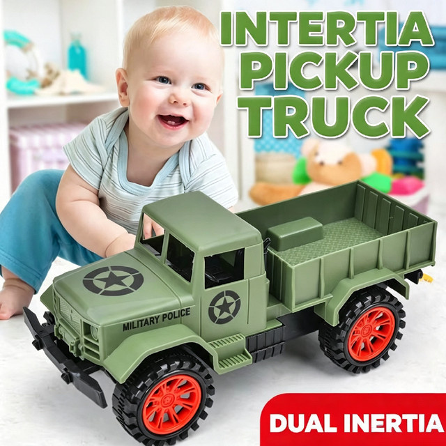 Mitty Militär Lkw Pickup, Spielzeug Auto Modell, Grün - Bild 1