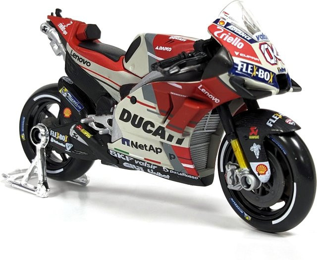 Maisto Ducati Desmosedici GP '18 Andrea Dovizioso, Modellmotorrad, weiß-rot, Maßstab 1:18 - Bild 1